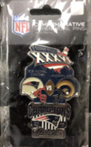 Super Bowl XXXVI Commemorative Lapel Pin New England Patriots VS. Rams - £11.80 GBP