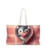 Personalised/Non-Personalised Weekender Bag, Cute Penguin, Valentines Da... - £39.08 GBP