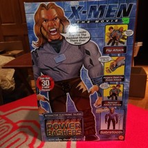 NEW 2000 Xmen Sabretooth Power Basher 20&quot; Tall Talking  X-Men pillow bud HTF - £51.09 GBP