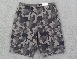 Sonoma Cargo Shorts Mens Size 29 Charcoal Grey Camouflage Stretch 10&quot; Inseam Nwd - £7.71 GBP