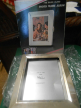NIB- Silverplate Picture Frame by GODINGER  .....Good for  8&#39;x10&quot; photo - £10.53 GBP