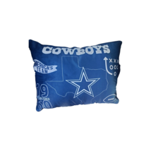 Dallas Cowboys NFL Team Collage Plush Pillows Navy 20x26&quot; Lot of 2 - £55.55 GBP