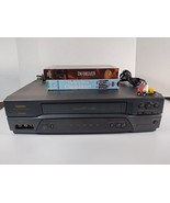 Symphonic SL2860 VCR Video Cassette Recorder w/ AV Cord &amp; 2 VHS (No Remote) - $45.95