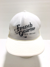 VTG New Orleans French Quarter Mesh Trucker Hat Foam SnapBack Cap Louisiana - £21.95 GBP