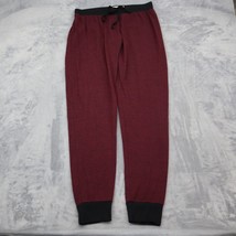 Ultra Teeze Pants Womens M Maroon Elastic Waist Mid Rise Banded Hem Acti... - $22.65