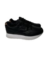 Womens Reebok Classic Harman Run Platform Black Leather Sneakers Animal ... - $49.49