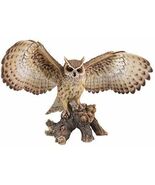 Ebros Gift 18.7" Wide Realist Look Opening Eagle Owl Resin Figurine Statue - $149.99