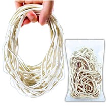 Extra Large 8 Inch Big Postal Rubber Band - White Color Heavy Duty Elast... - £11.79 GBP