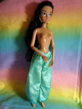 Disney Aladdin Articulated Arms Princess Jasmine Doll - Top Nude - no shoes - £8.61 GBP