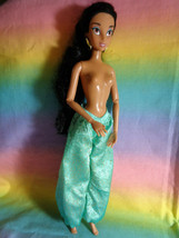 Disney Aladdin Articulated Arms Princess Jasmine Doll - Top Nude - no shoes - £8.54 GBP