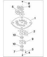 2545 Model Ingersoll Rand Type 30 compatible HP Valve Plate Assembly # 3... - $5,537.37 MXN