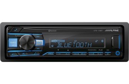 Alpine Ute-73Bt Car Stereo Single Din Al Media Usb Aux Radio Receiver New - £160.86 GBP