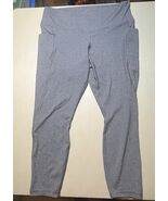 Members Mark Everyday High Rise Ankle Legging Women’s XXL Gray W/2 Pockets - $12.64