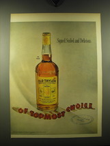 1948 Old Taylor Bourbon Ad - Signed, sealed and delicious - $18.49