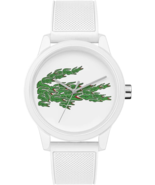 Lacoste Men&#39;s Analog Quartz Watch with White Silicone Strap - 2011039 - $615.36 CAD