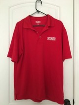 SPORTS AUTHORITY Men&#39;s Red Short Sleeve Polo Shirt Size XL - $44.10