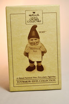 Hallmark: Kurt - Toymaker Elves - Hand-Painted Porcelain Keepsake Figure - £13.15 GBP