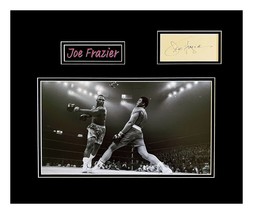 Joe Frazier Original Autograph Matted and Museum Framed - £307.50 GBP