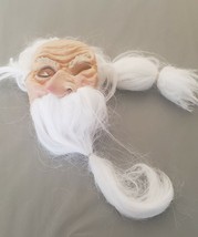 Old Man White long Hair &amp; Beard &amp; Wrinkles Halloween Cosplay Mask Head Covering - £22.51 GBP