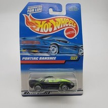 Hot Wheels Pontiac Banshee Black Lime Green Interior #457 1997 - £7.51 GBP