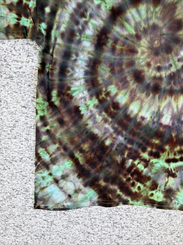 NEW Gilden Men’s Green Brown Spiral Ice Tie Dye Short Sleeve Shirt Size XL Item image 4