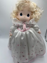 Vintage Precious Moments Sweetheart Series 16&quot; Hannah Doll 1997 With Stand - £7.34 GBP