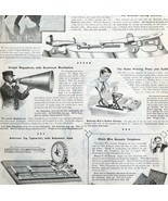 Skates Megaphone Telephone Printing 1897 Advertisement Victorian Full Pa... - £31.37 GBP