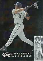 2002 Leaf Lineage Century Carlos Lee 15 White Sox 003/100 - £1.95 GBP