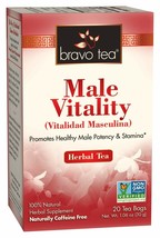 Bravo Teas&amp;Herbs, Tea,Male Vitality, 20 Count - £9.08 GBP