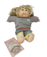 Vintage Cabbage Patch Doll #68L2836 Blond Hair Blue Eyes Xavier Roberts ... - $37.99