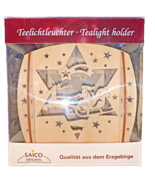 Erzgebirge Germany Wooden Christmas Candel Holder in Box - $17.57 CAD