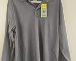 Walter Hagan Hydro-Dri Long Sleeve Polo Shirt, Gray, Men&#39;s M NWT - $18.99