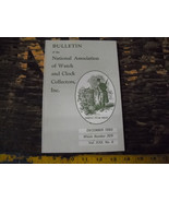 NAWCC Bulletin December 1980 Notes Franklin Clock Co Mystery Ancient Tim... - €8,46 EUR