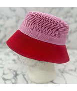 Men&#39;s Kangol Pink | Red Double Mesh Lahinch Bucket Hat NWT - $204.14 CAD