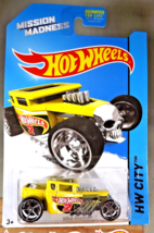 2014 Hot Wheels Kroger Mission Madness 1/4 HW City-All Stars BONE SHAKER Yellow - £19.57 GBP