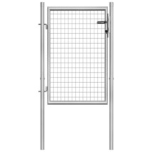 vidaXL Galvanized Steel Garden Gate, 41.3"x59.1", Silver, Rust-Resistant, Heavy - €202,99 EUR