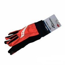 Saucony Unisex Large Nomad Running Gloves Black Neon Orange SA90479-VPE NWT - $13.29