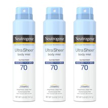 Neutrogena Ultra Sheer Body Mist SPF 70 Sunscreen Spray- Broad Spectrum UVA/UVB  - £37.56 GBP