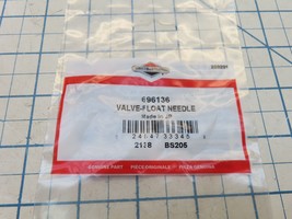 Briggs &amp; Stratton 696136 Float Needle Valve Factory Sealed - $16.43