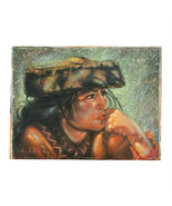 Donna Indiana Andiana Di Anthony Sidoni Firmata Originale Olio Su Tela 9... - $166,532.28 MXN