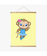 Mackenzie the Monkey Magnetic Wood Frame Hanger by Dancing Littles Jungle - $39.99