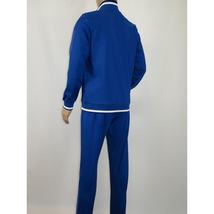 Men's Monte Carlo Turkey Jogging Suit 2pc Jump Set Stretchable 95183 Royal Blue image 4