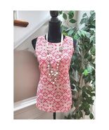 Willi Smith Women Red 100% Polyester Round Neck Sleeveless Casual Shirt ... - $417.69 MXN