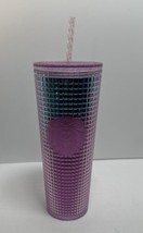 Starbucks  Venti Pink Aqua Cold Grid Cup Tumbler 24 oz New - £23.56 GBP
