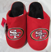 NFL San Francisco 49ers Logo Mesh Slide Slippers Dot Sole Size Men Mediu... - $28.99