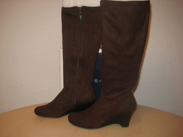 Karen Scott Shoes Size 5.5 M New Womens Lena Brown Fashion Wedge Boots NWB - £77.90 GBP