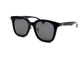 New Gucci GG1000SK 003 Black Grey Authentic Sunglasses 55-20 W/CASE - £212.22 GBP