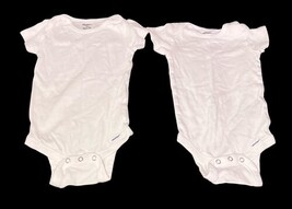 Gerber Baby Onesies Lot of 4 White Bodysuits 3-6 Months Short Sleeve image 6