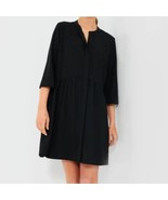 TUCKERNUCK Black Stretch Crepe Royal Shirt Dress Size XL minimalist - $166.75 CAD