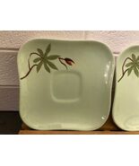 Set of 4 WEIL WARE - ROSE GREEN  5 5/8" Plates/Saucer - $13.93